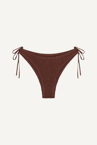 Coast Cotton Halter Bikini Set - Coffee