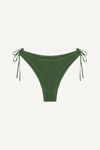 Coast Cotton Halter Bikini Set - Dark Sage