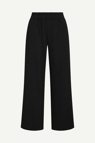 Coast Pant - Black Cotton Jersey