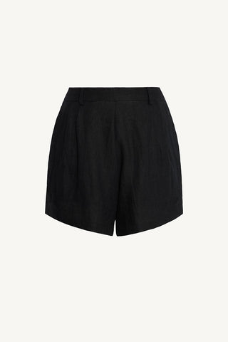 The Getaway Short - Black EcoLinen