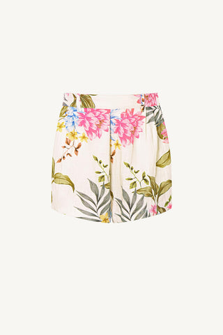 The Getaway Short - Summer Bloom EcoLinen