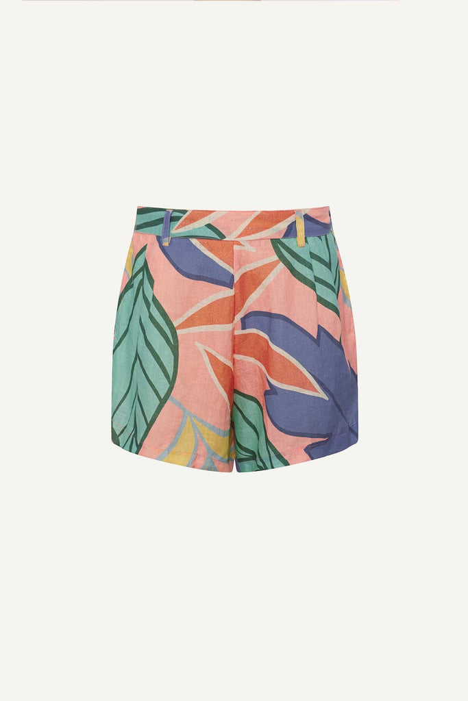 Jungle printed beach shorts