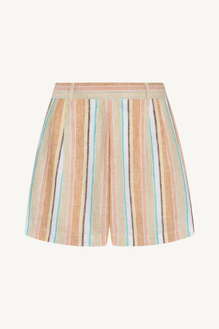 The Getaway Short - Sand Dunes Stripe EcoLinen