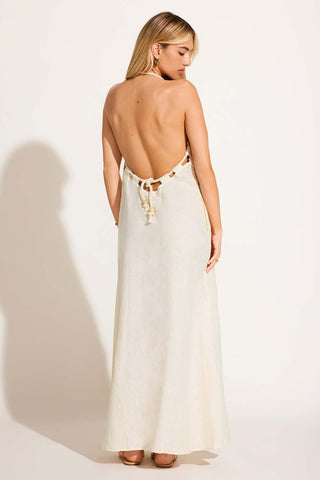 Avery Halter Dress - Oatmeal EcoLinen