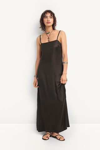 Rhea Dress - Deep Earth