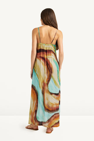 Rhea Dress - Elemental Current Cupro Modal