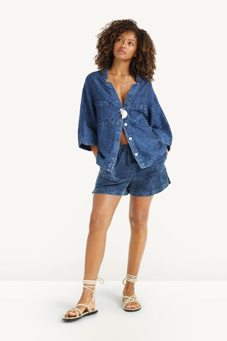 Jaida Jacket - Daydream Denim Cotton Linen