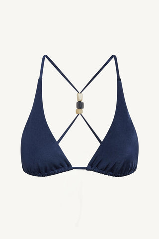 Terra Halter Triangle Top - Midnight Indigo EcoShimmer