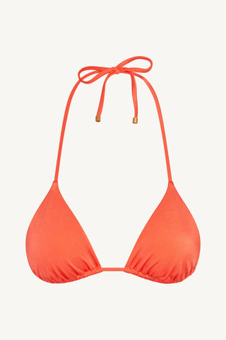 Gia Triangle Top - Coral EcoShimmer