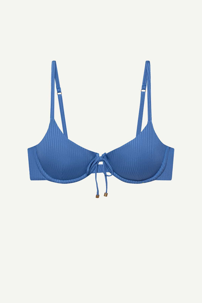 Blue bikini top 