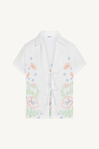Superbloom Shirt - White Superbloom Cotton