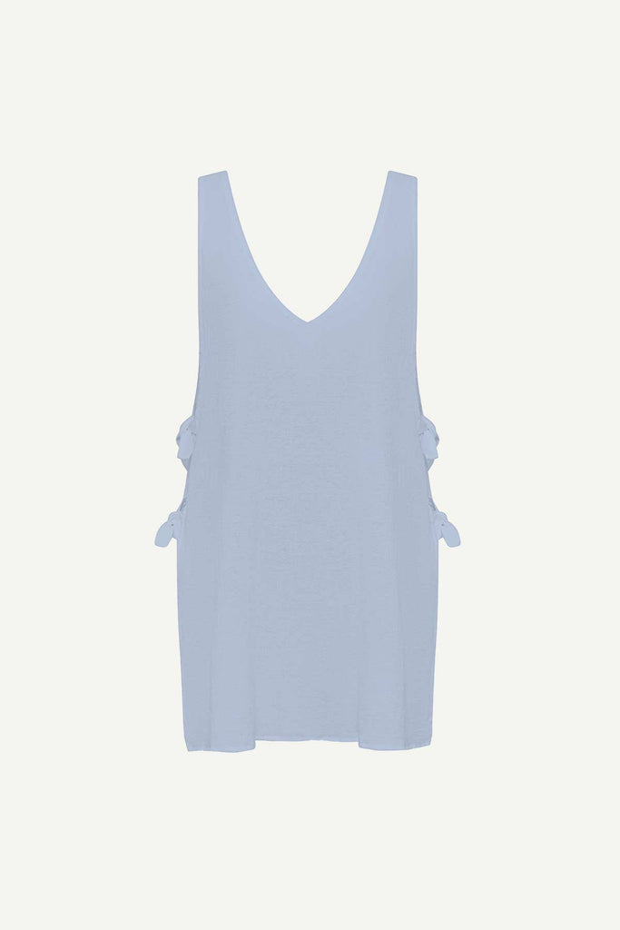 Light blue mini beach dress