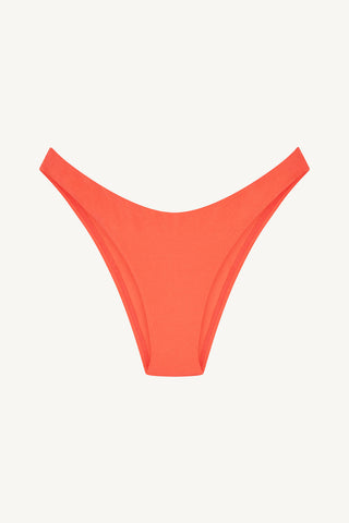 California High Leg Bottom - Coral EcoShimmer