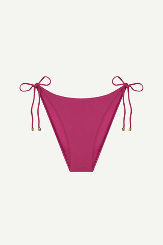 Upcycled Tie Side Cheeky Bottom - Berry EcoLux