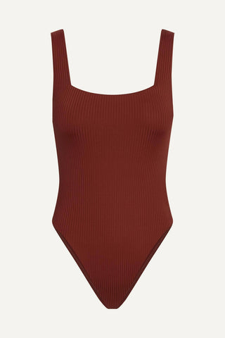 Mika One Piece Full Coverage - Deep Madder EcoRib