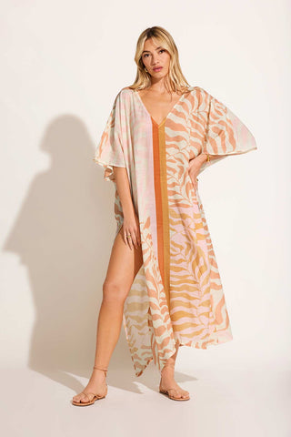 Cerise Caftan - Gold Coast Cotton Cupro