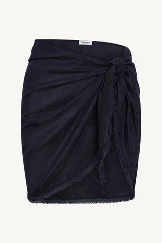 Soleil Sarong - Midnight Indigo Cotton Cupro