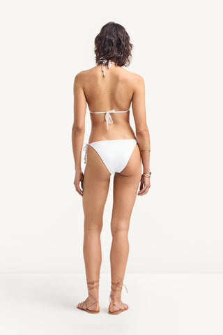 Elle Tie Side Bottom - White EcoLux