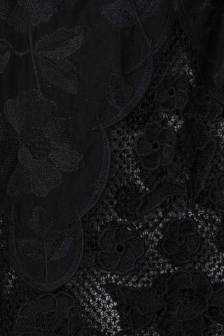 Flora Dress - Black Beachside Broderie