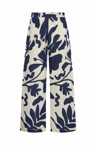 The Getaway Pant - Night Flower EcoLinen