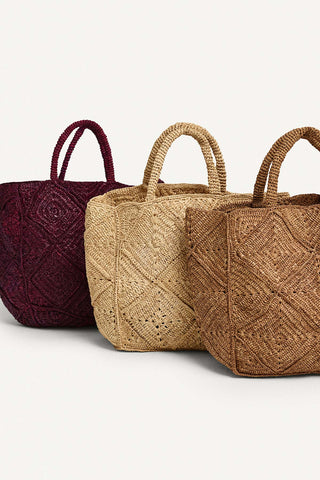 Cala Tote - Caramel Raffia