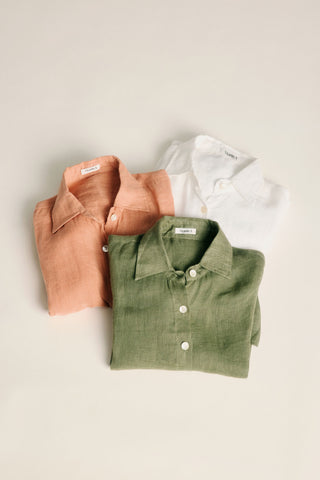 Playa Linen Boyfriend Shirt 3-Pack